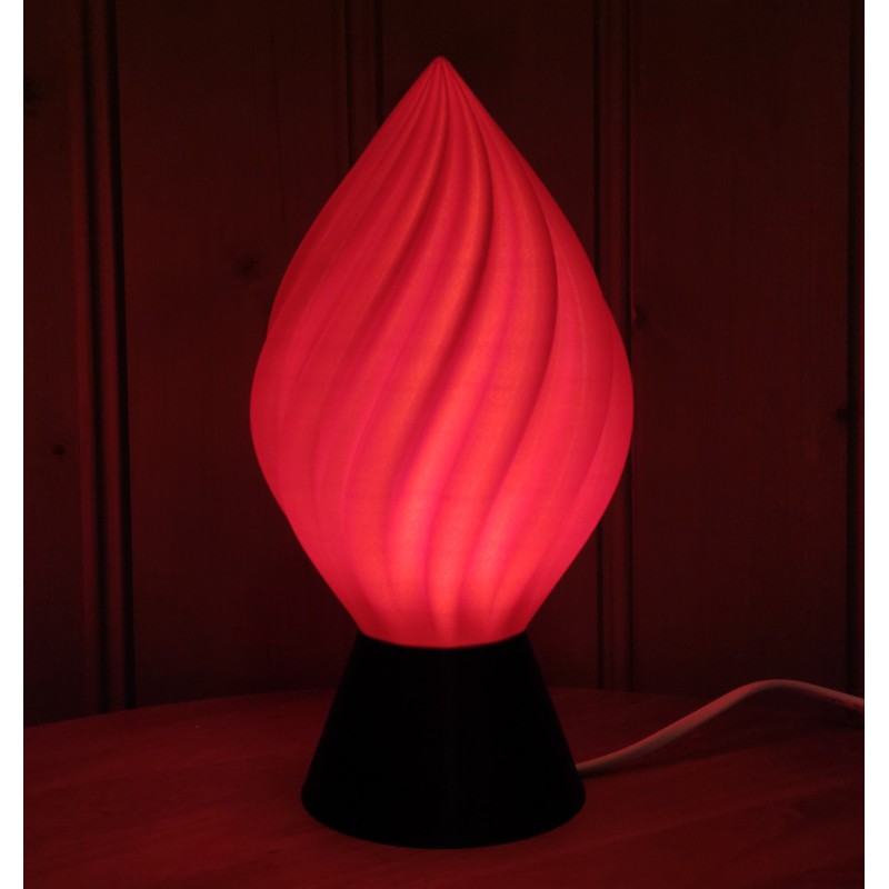 Spiral Accent Lamp "Flame" E14 customizable color