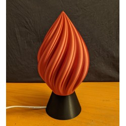 Spiral Accent Lamp "Flame" E14 customizable color